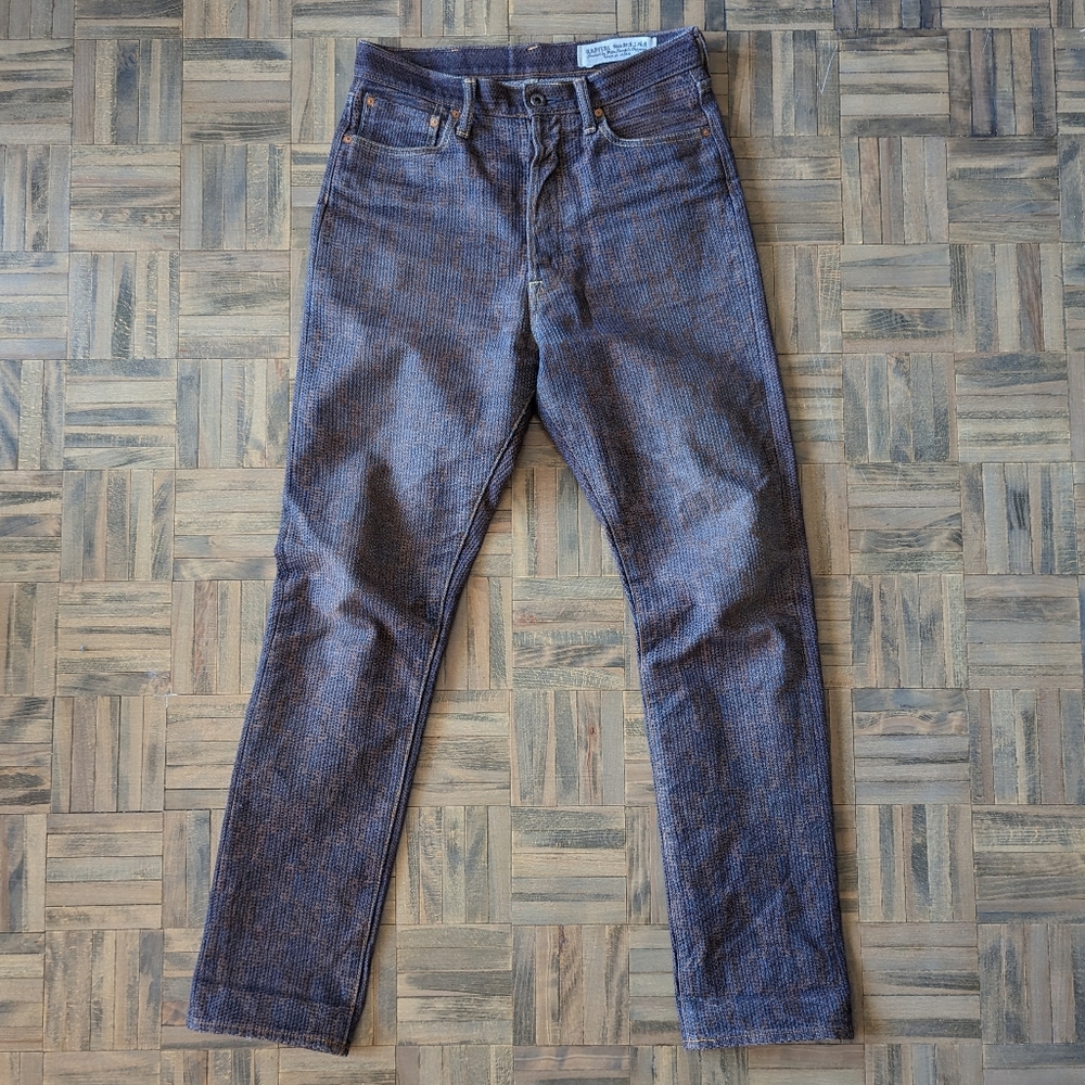 Kapital Century denim - No.5-S / Kakishibu (Persimmon) x Indigo